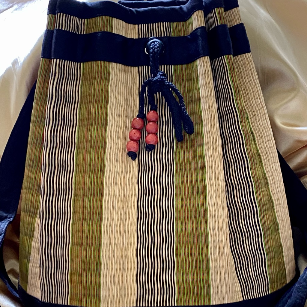 Wicker Straw Backpack